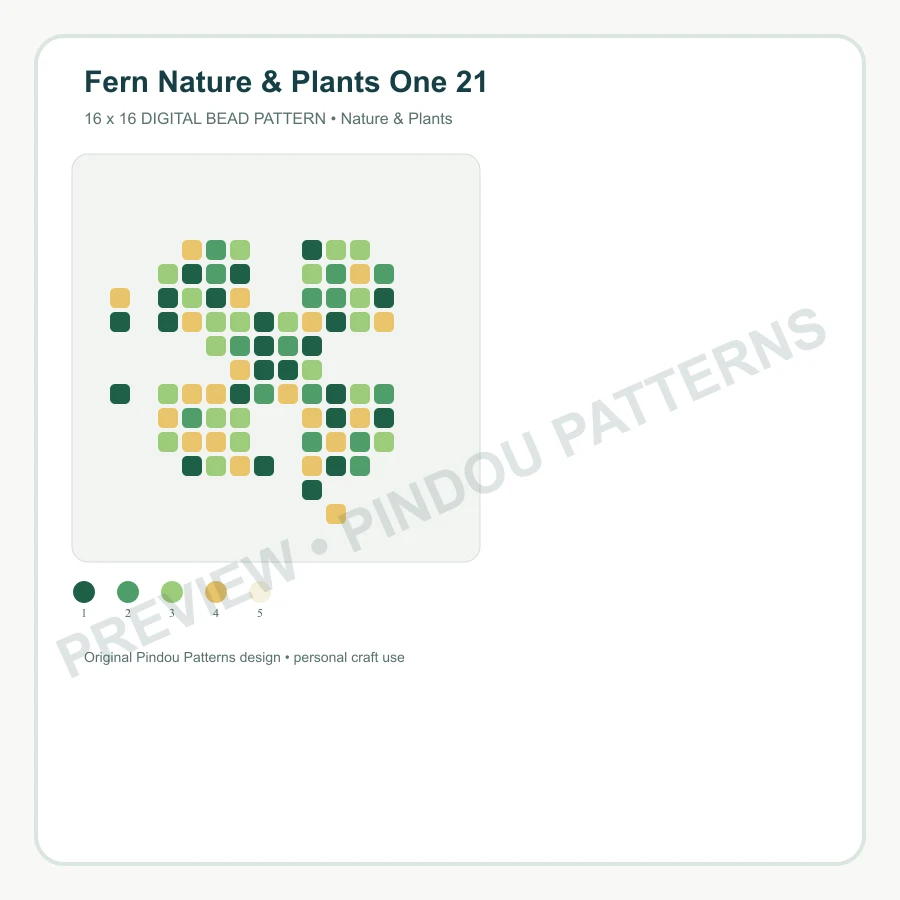 Fern Nature & Plants One 21 pattern preview