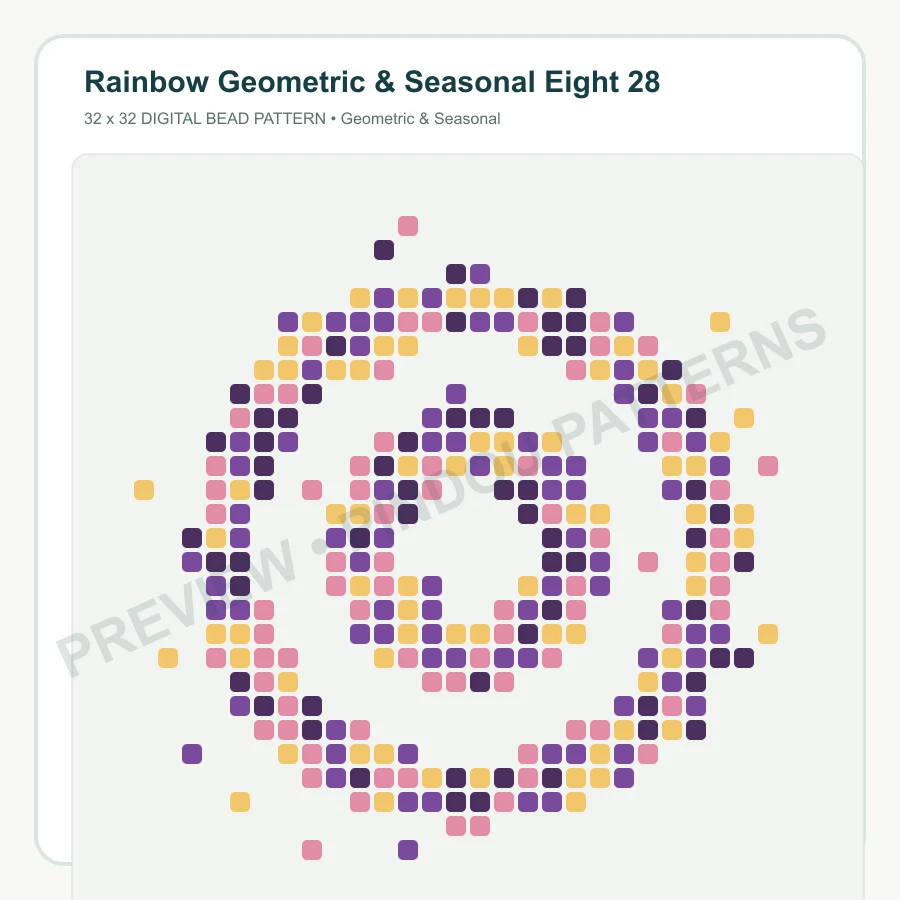 Rainbow Geometric & Seasonal Eight 28 pattern preview