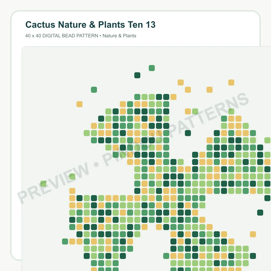 Cactus Nature & Plants Ten 13 pattern preview