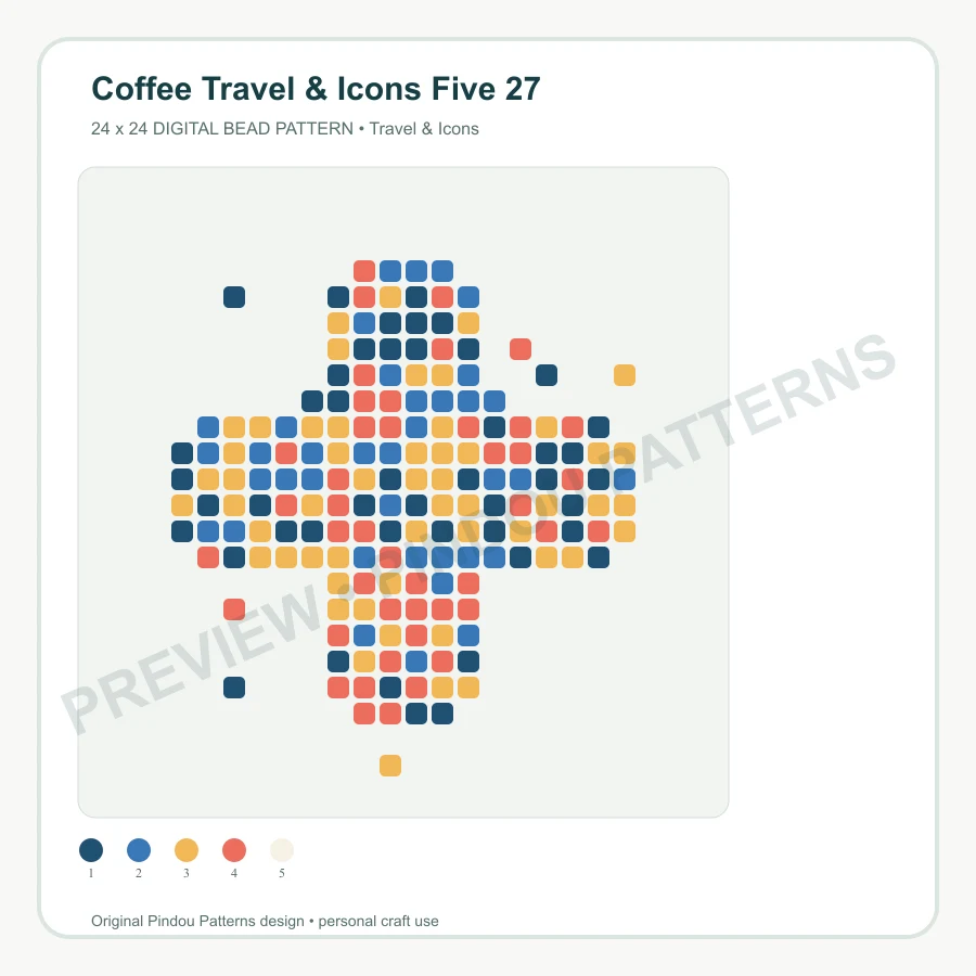 Coffee Travel & Icons Five 27 pattern preview
