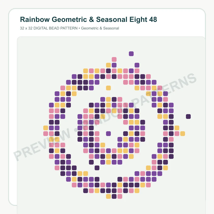 Rainbow Geometric & Seasonal Eight 48 pattern preview