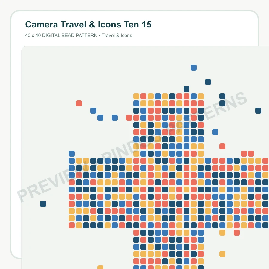 Camera Travel & Icons Ten 15 pattern preview