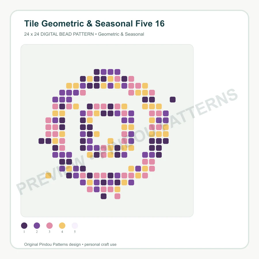 Tile Geometric & Seasonal Five 16 pattern preview