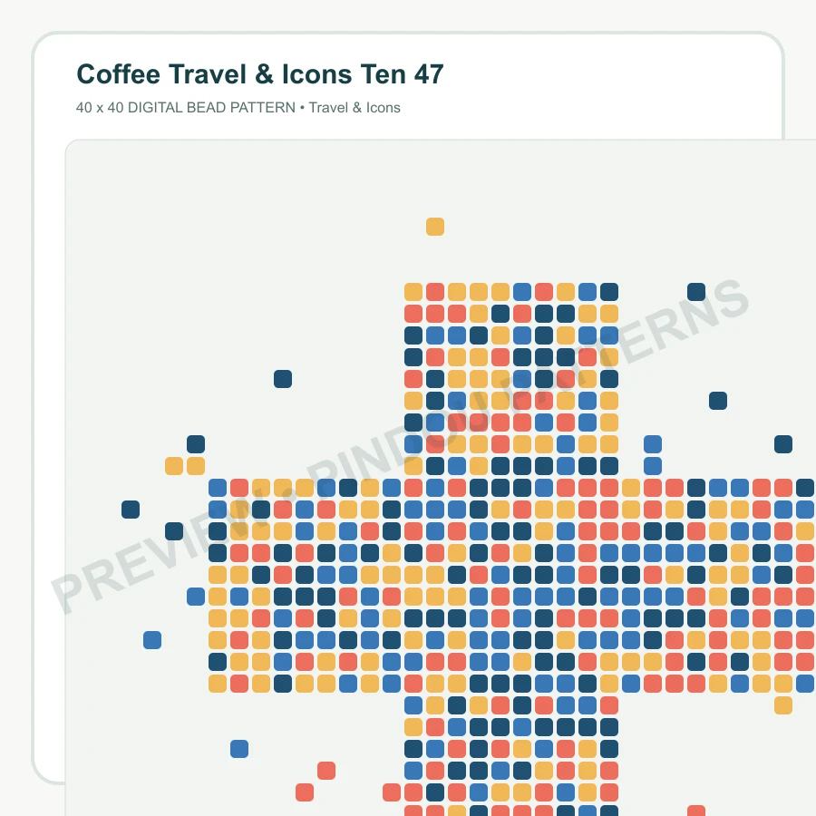 Coffee Travel & Icons Ten 47 pattern preview