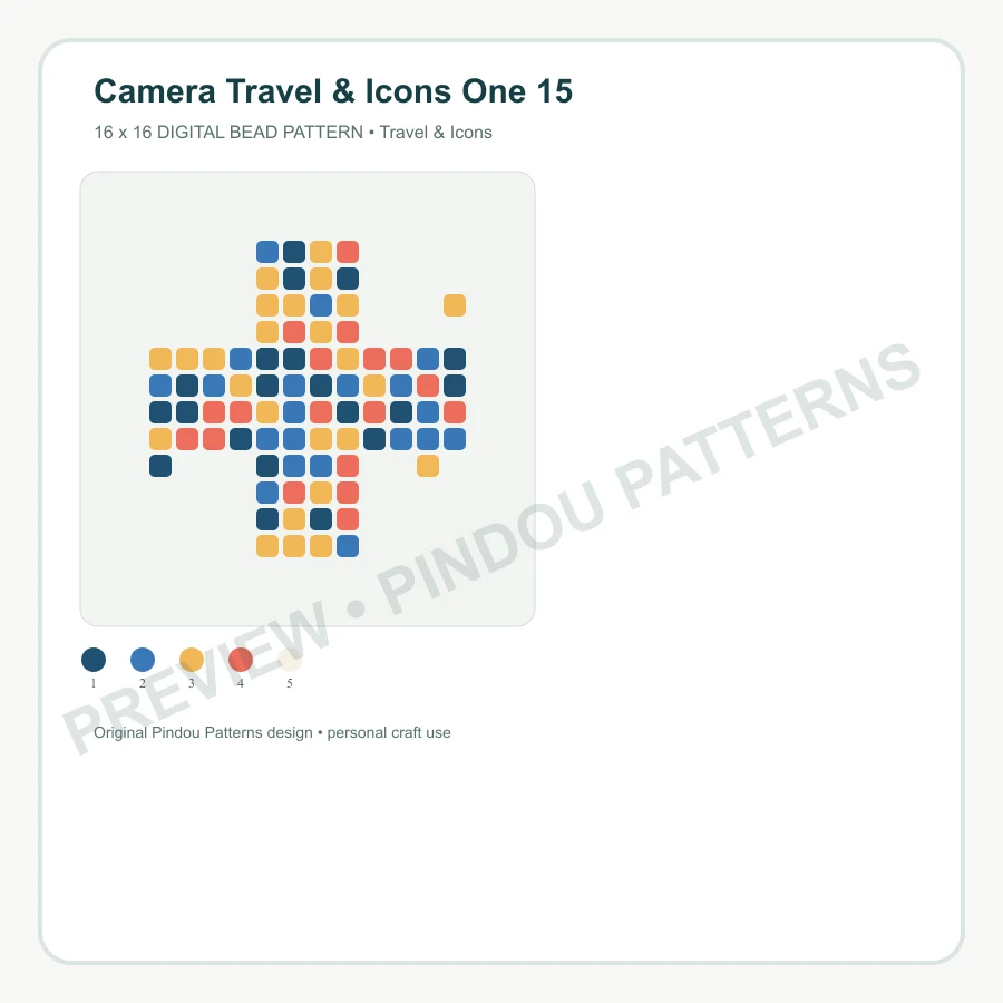 Camera Travel & Icons One 15 pattern preview