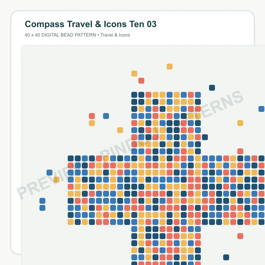 Compass Travel & Icons Ten 03 pattern preview