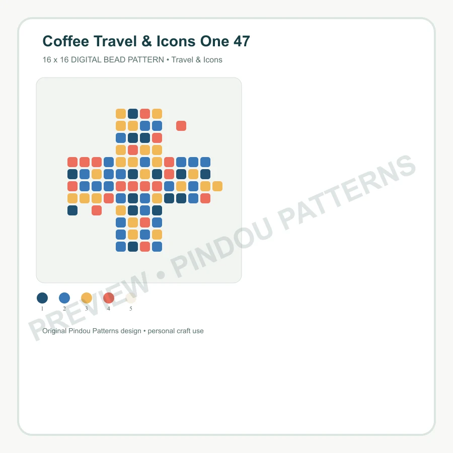 Coffee Travel & Icons One 47 pattern preview
