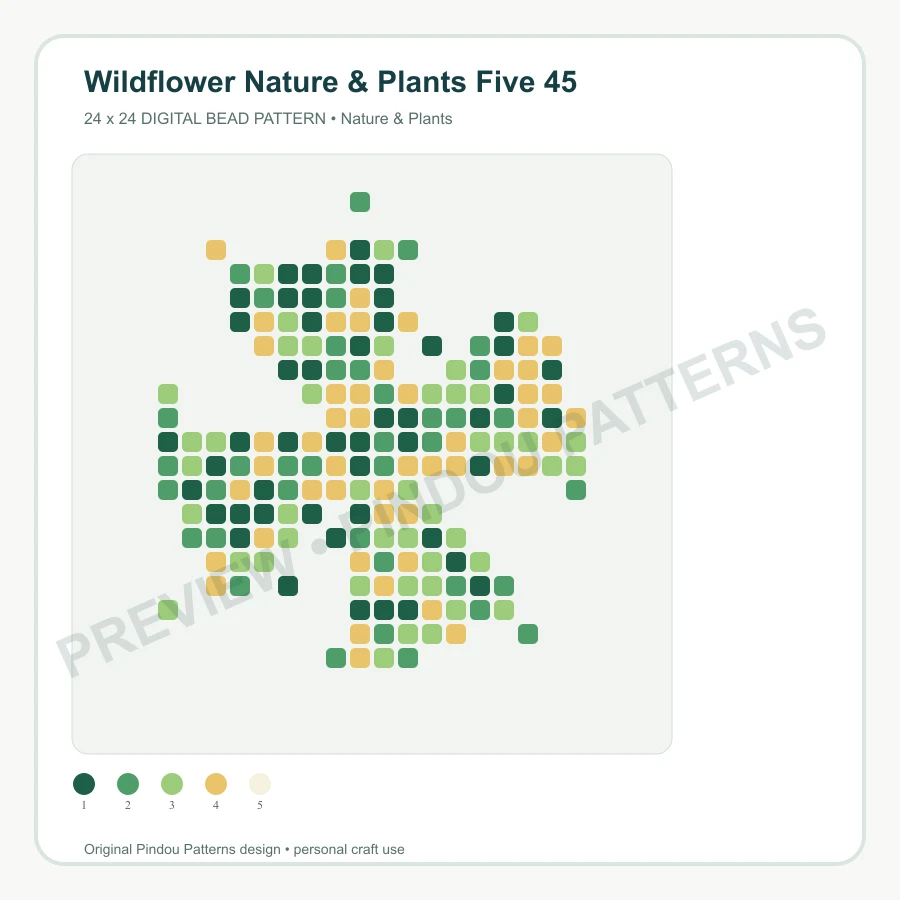 Wildflower Nature & Plants Five 45 pattern preview