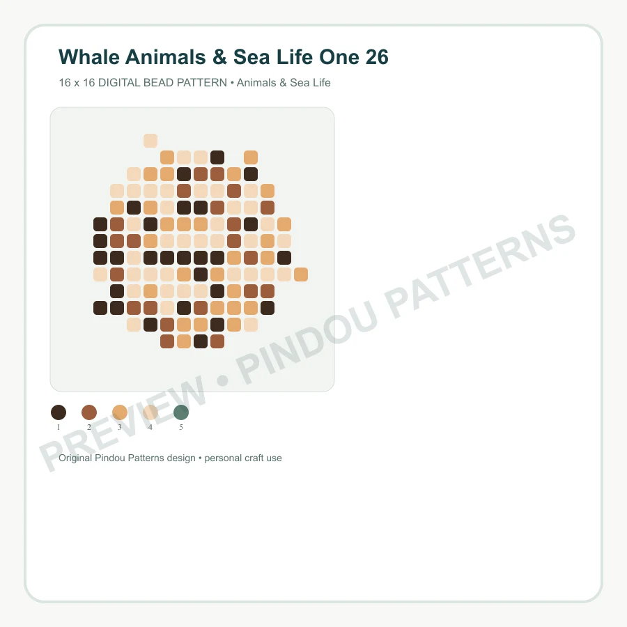Whale Animals & Sea Life One 26 pattern preview