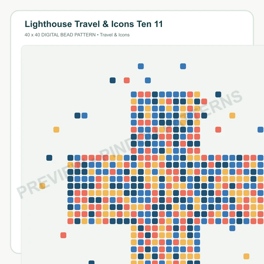 Lighthouse Travel & Icons Ten 11 pattern preview