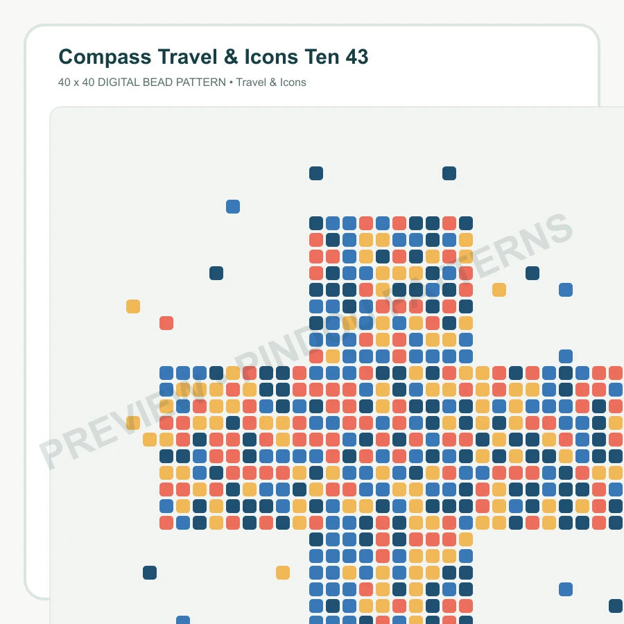 Compass Travel & Icons Ten 43 pattern preview