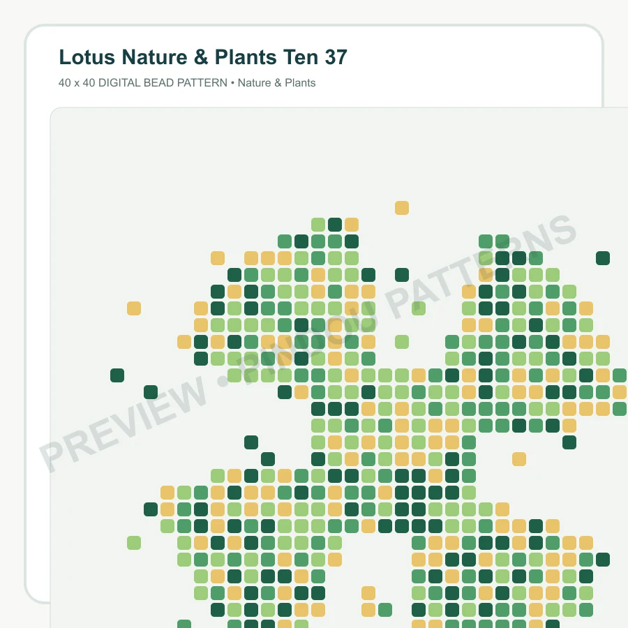 Lotus Nature & Plants Ten 37 pattern preview
