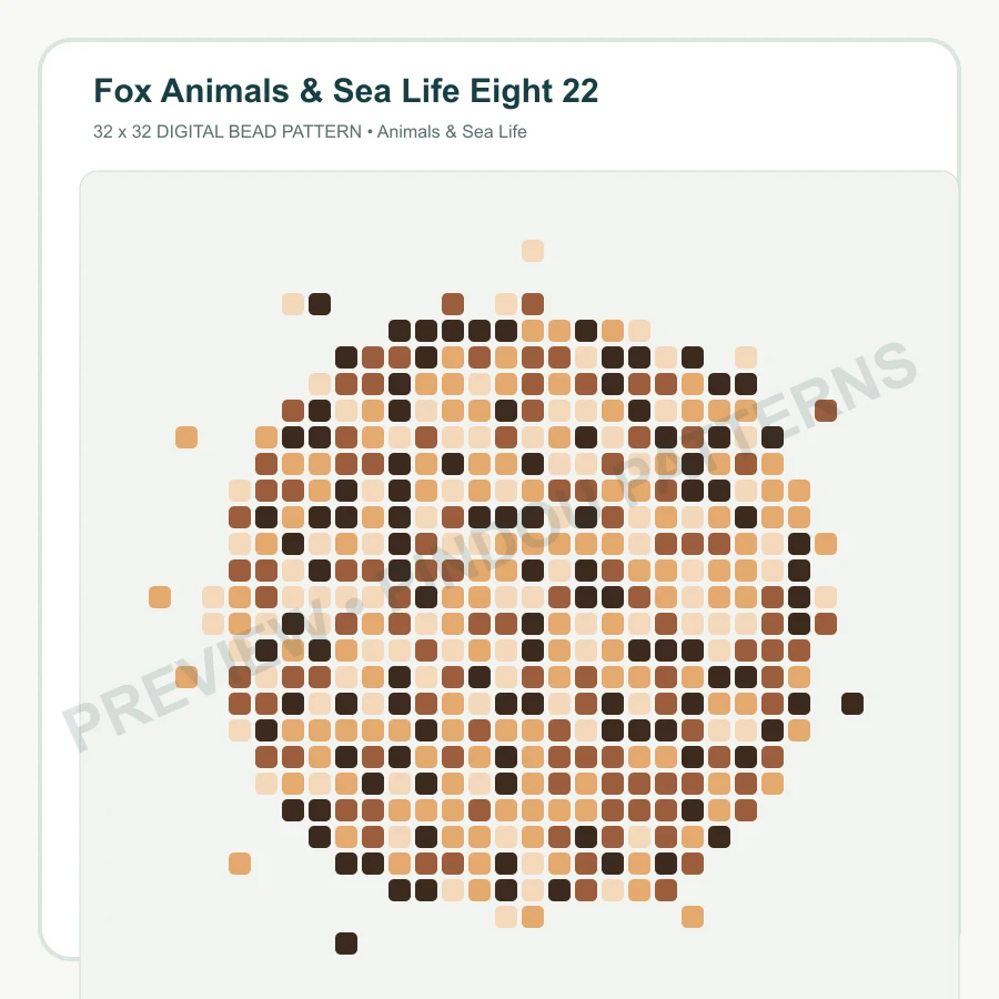 Fox Animals & Sea Life Eight 22 pattern preview