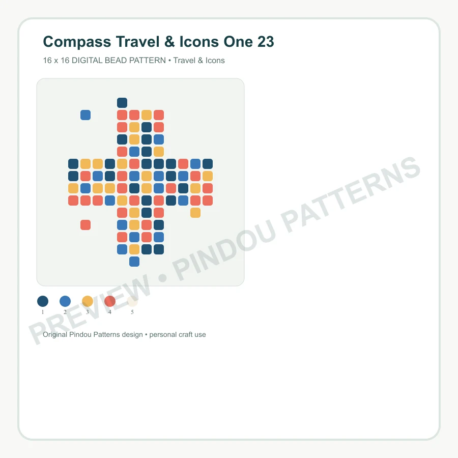 Compass Travel & Icons One 23 pattern preview