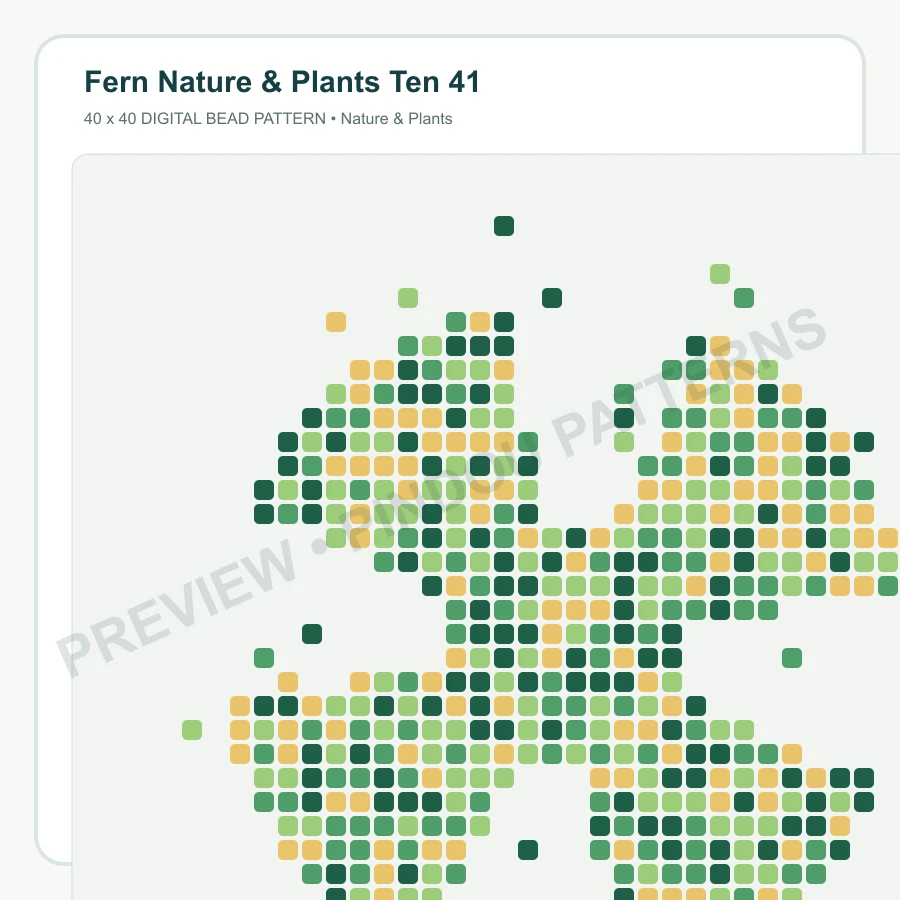 Fern Nature & Plants Ten 41 pattern preview