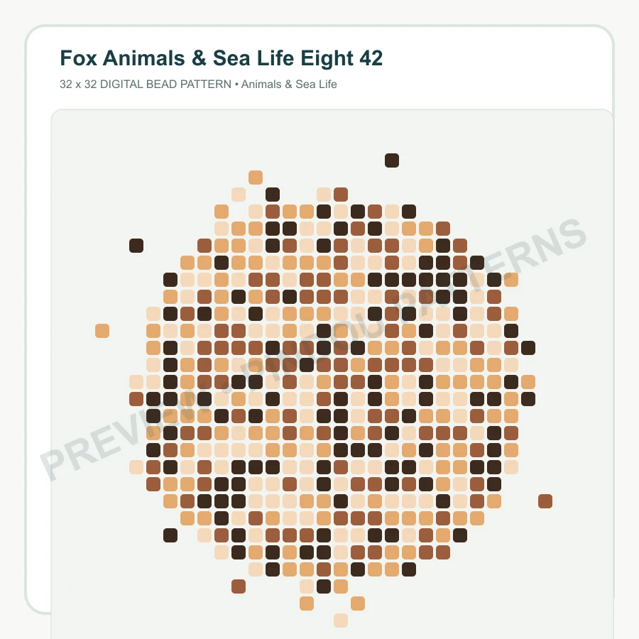 Fox Animals & Sea Life Eight 42 pattern preview