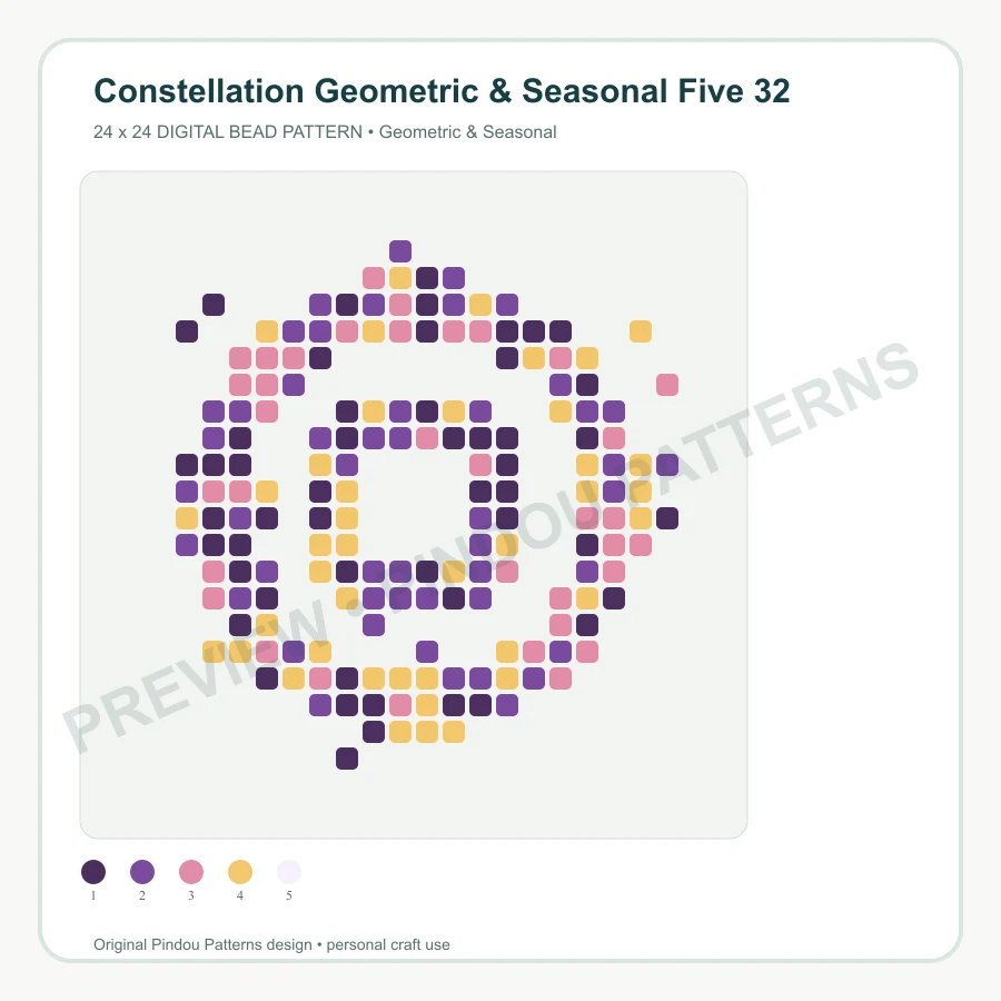 Constellation Geometric & Seasonal Five 32 pattern preview