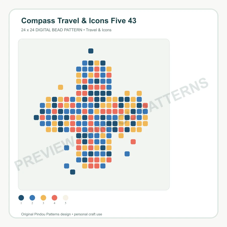 Compass Travel & Icons Five 43 pattern preview