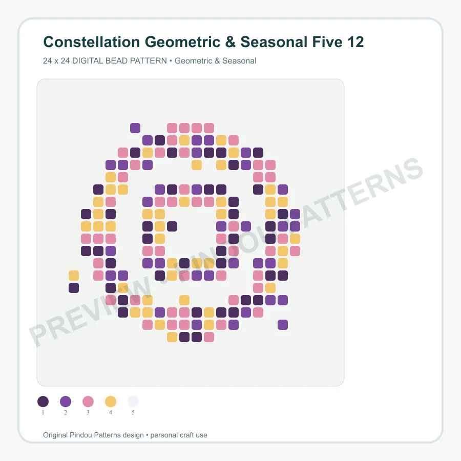 Constellation Geometric & Seasonal Five 12 pattern preview