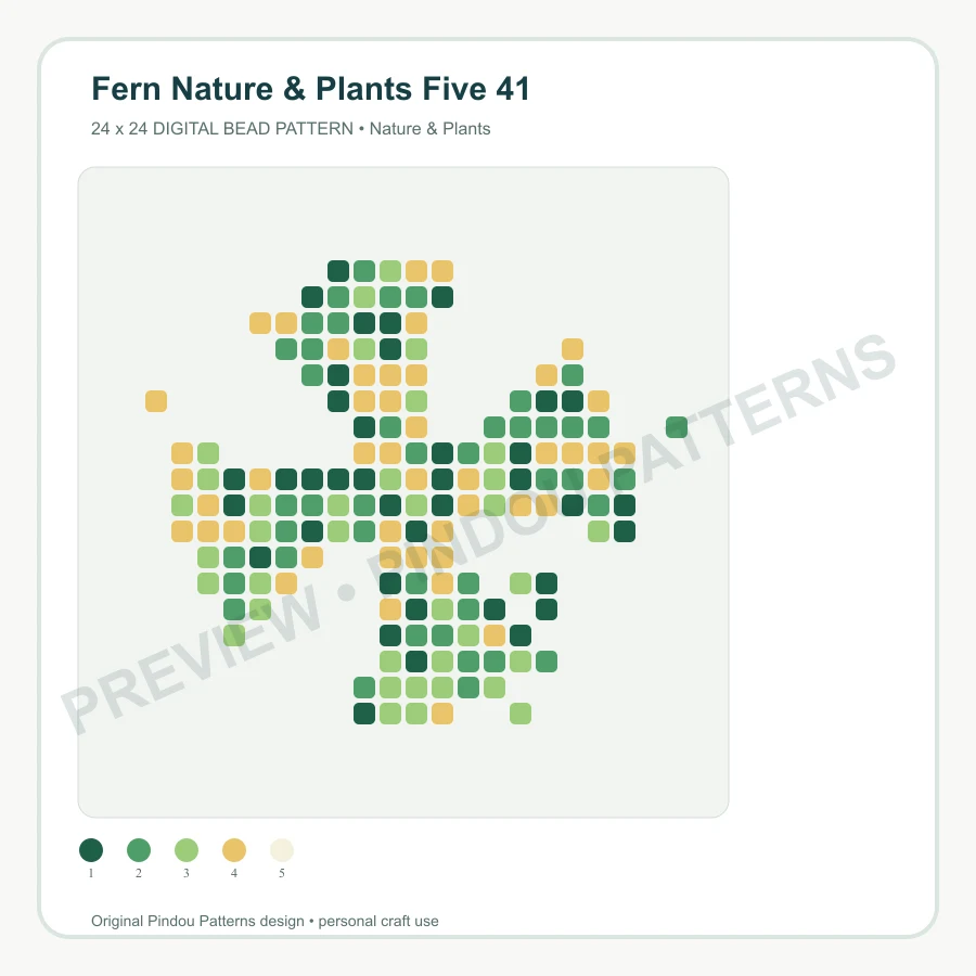 Fern Nature & Plants Five 41 pattern preview