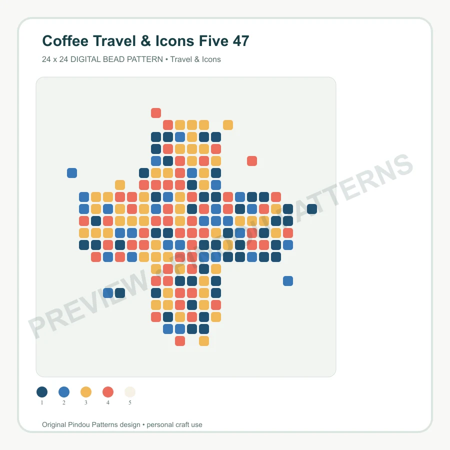 Coffee Travel & Icons Five 47 pattern preview
