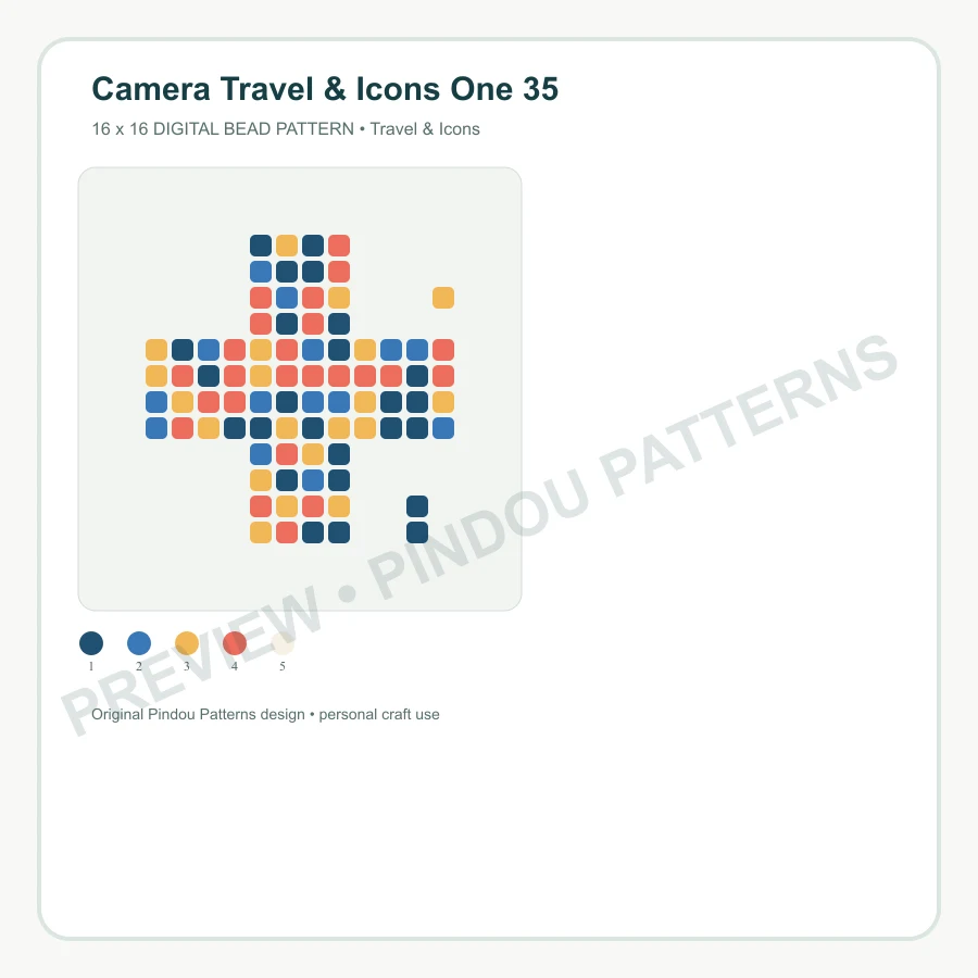 Camera Travel & Icons One 35 pattern preview