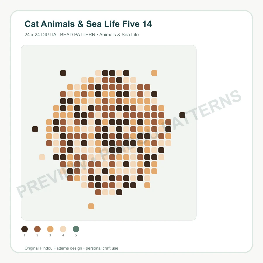 Cat Animals & Sea Life Five 14 pattern preview