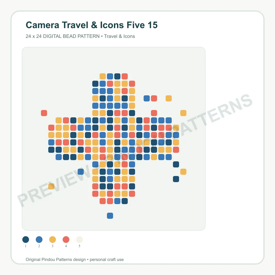 Camera Travel & Icons Five 15 pattern preview