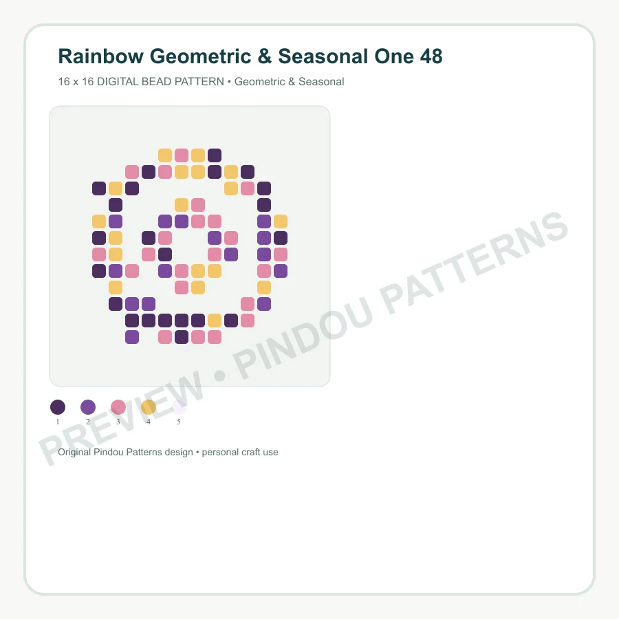 Rainbow Geometric & Seasonal One 48 pattern preview