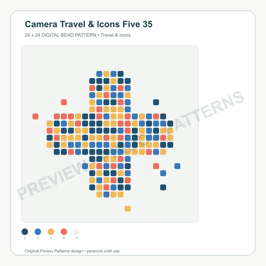 Camera Travel & Icons Five 35 pattern preview