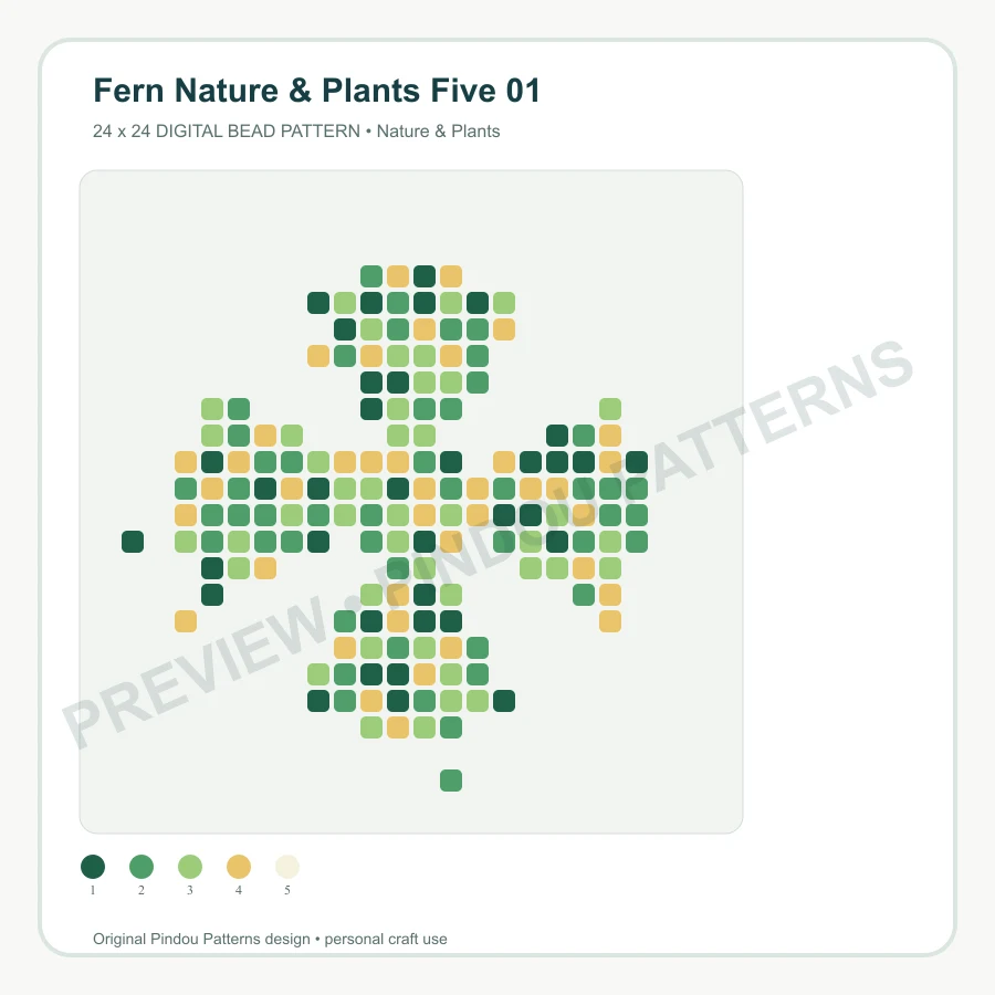 Fern Nature & Plants Five 01 pattern preview