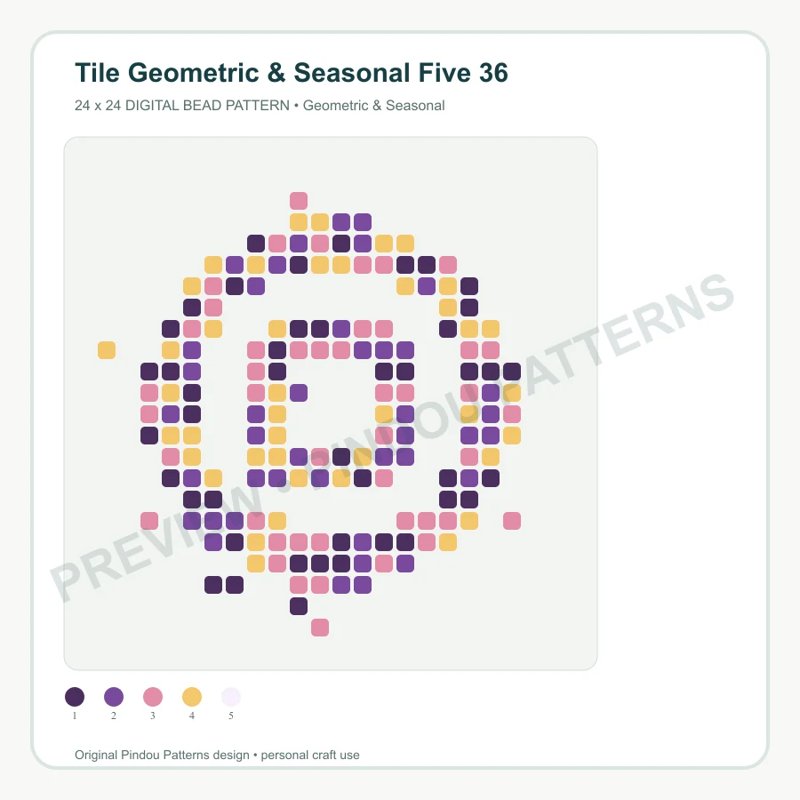 Tile Geometric & Seasonal Five 36 pattern preview
