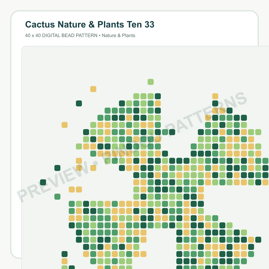 Cactus Nature & Plants Ten 33 pattern preview