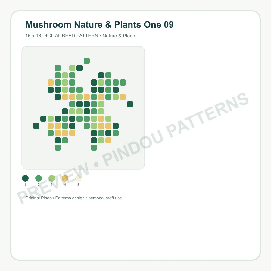 Mushroom Nature & Plants One 09 pattern preview