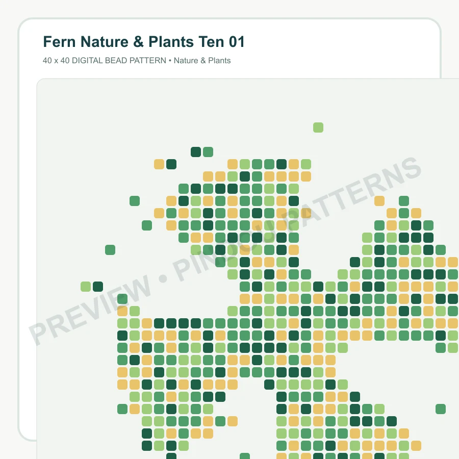 Fern Nature & Plants Ten 01 pattern preview