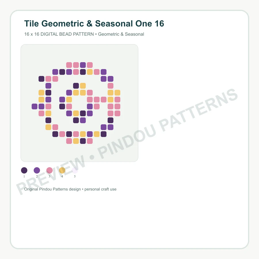 Tile Geometric & Seasonal One 16 pattern preview