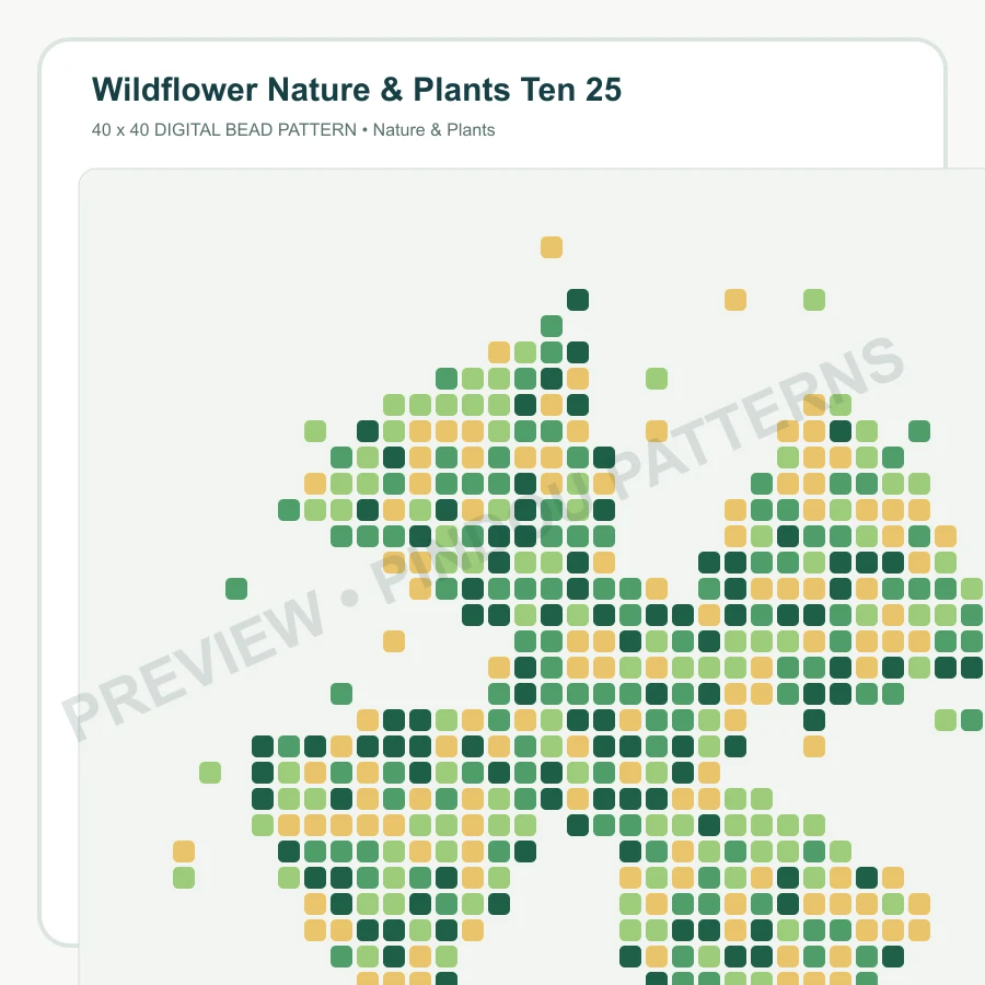 Wildflower Nature & Plants Ten 25 pattern preview