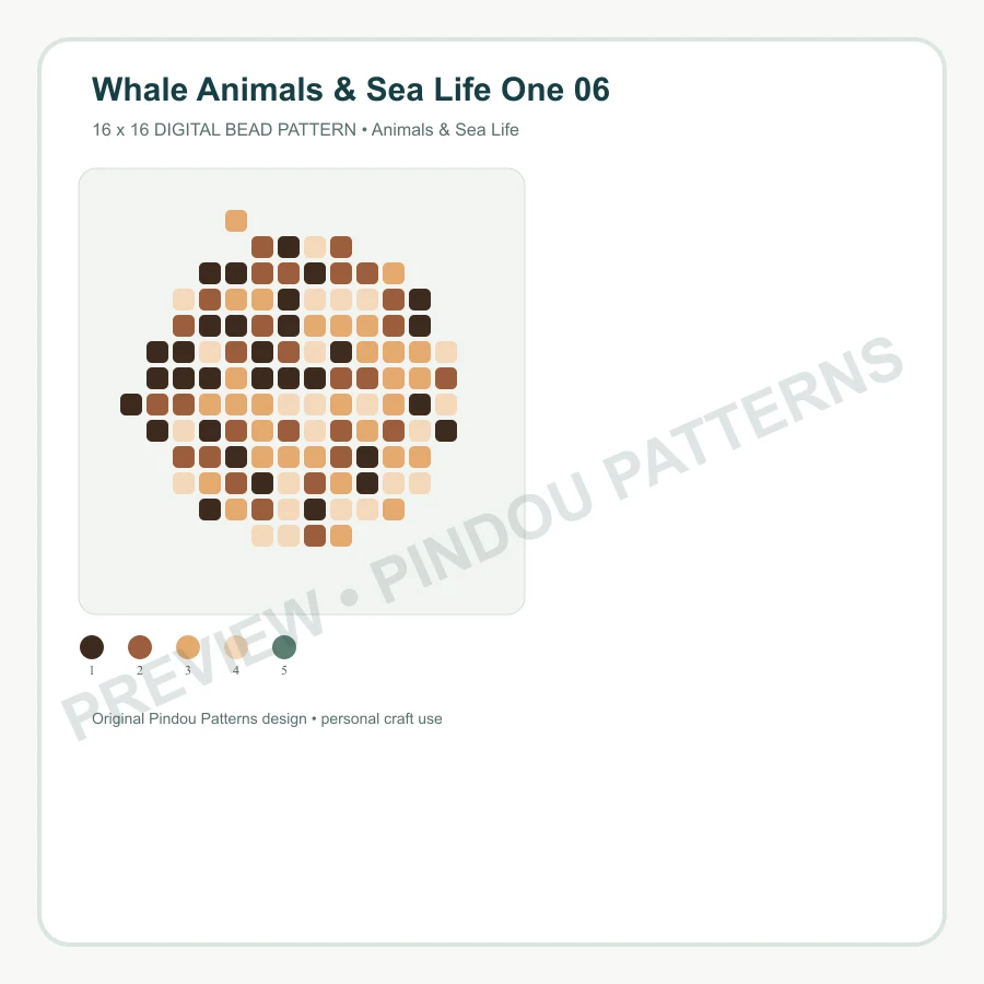 Whale Animals & Sea Life One 06 pattern preview
