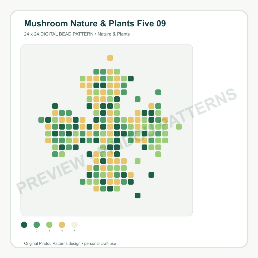 Mushroom Nature & Plants Five 09 pattern preview