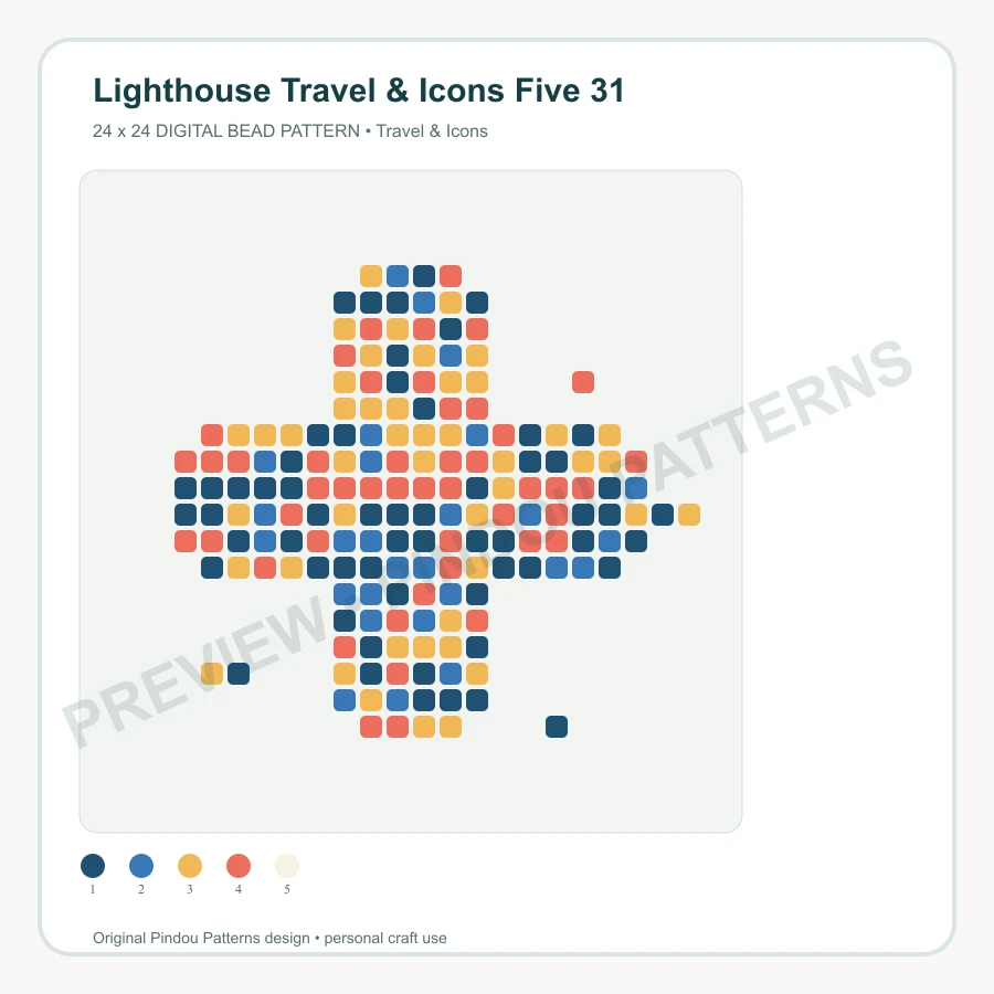 Lighthouse Travel & Icons Five 31 pattern preview