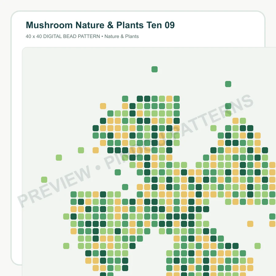 Mushroom Nature & Plants Ten 09 pattern preview