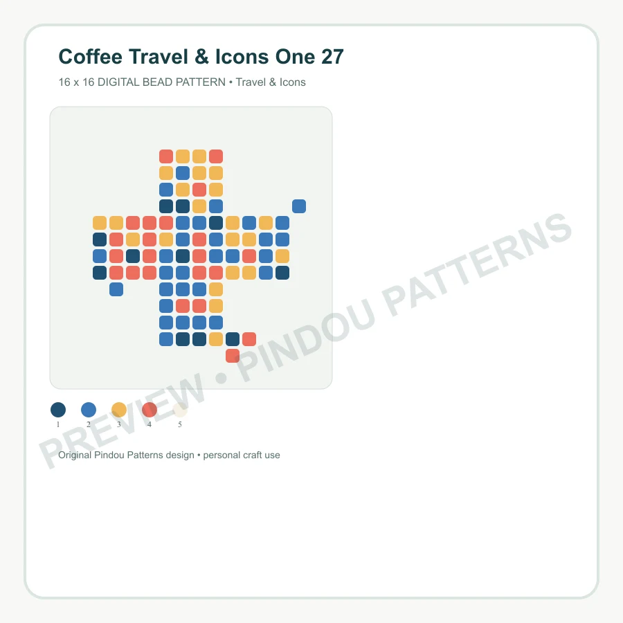 Coffee Travel & Icons One 27 pattern preview