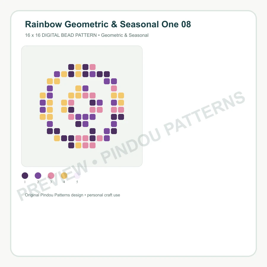 Rainbow Geometric & Seasonal One 08 pattern preview