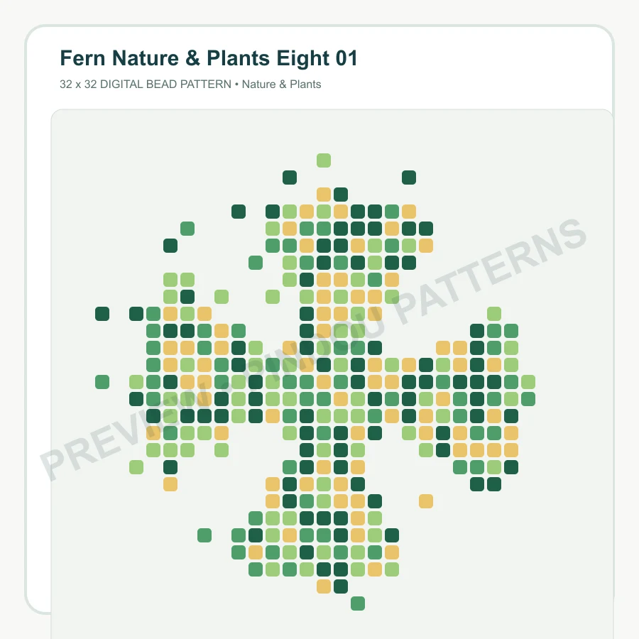 Fern Nature & Plants Eight 01 pattern preview
