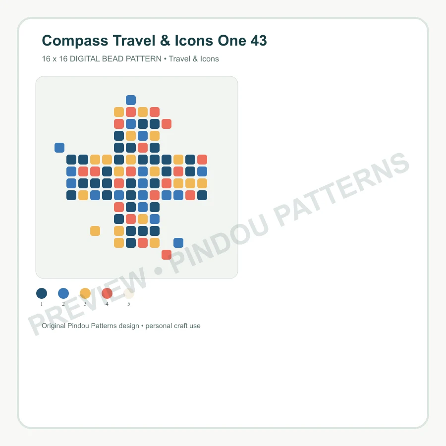Compass Travel & Icons One 43 pattern preview